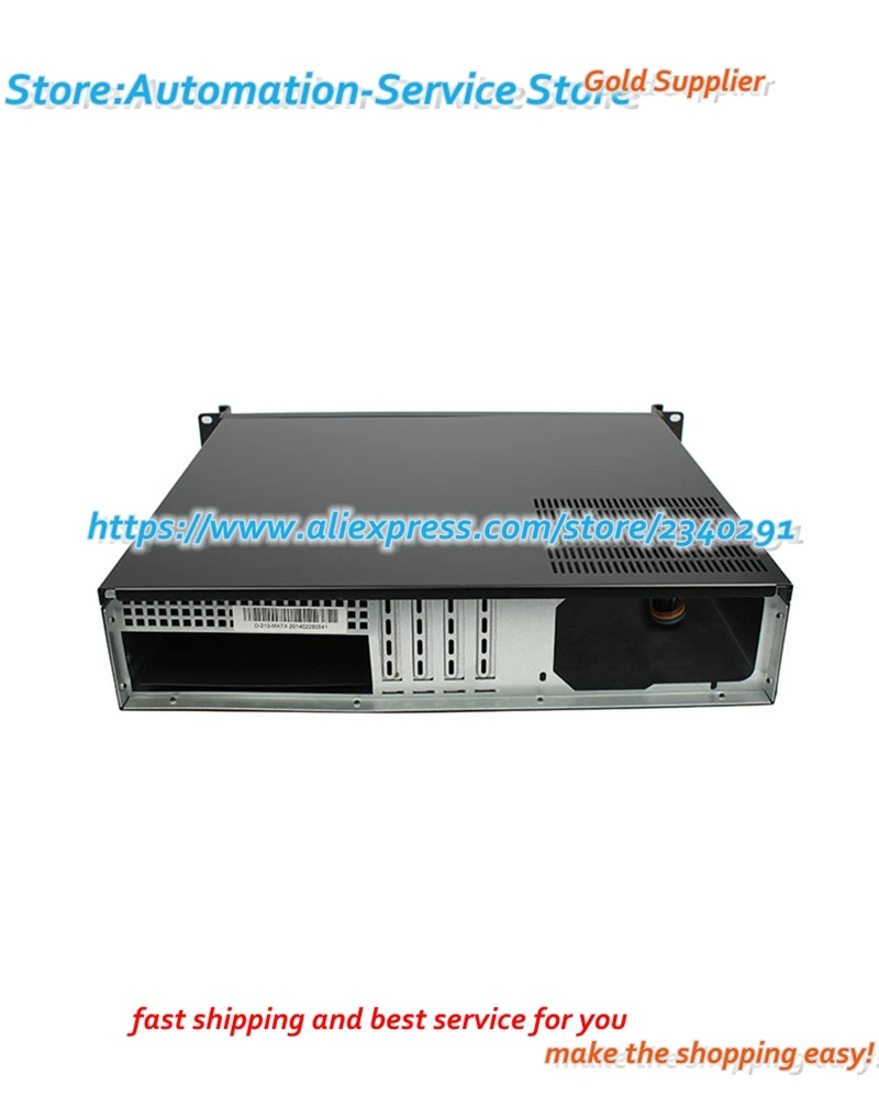 2U 239L-1 CASE 2U Industrial Control Industrial Equipment Chassis Aluminum Server Panel Support ATX PC Power Supply