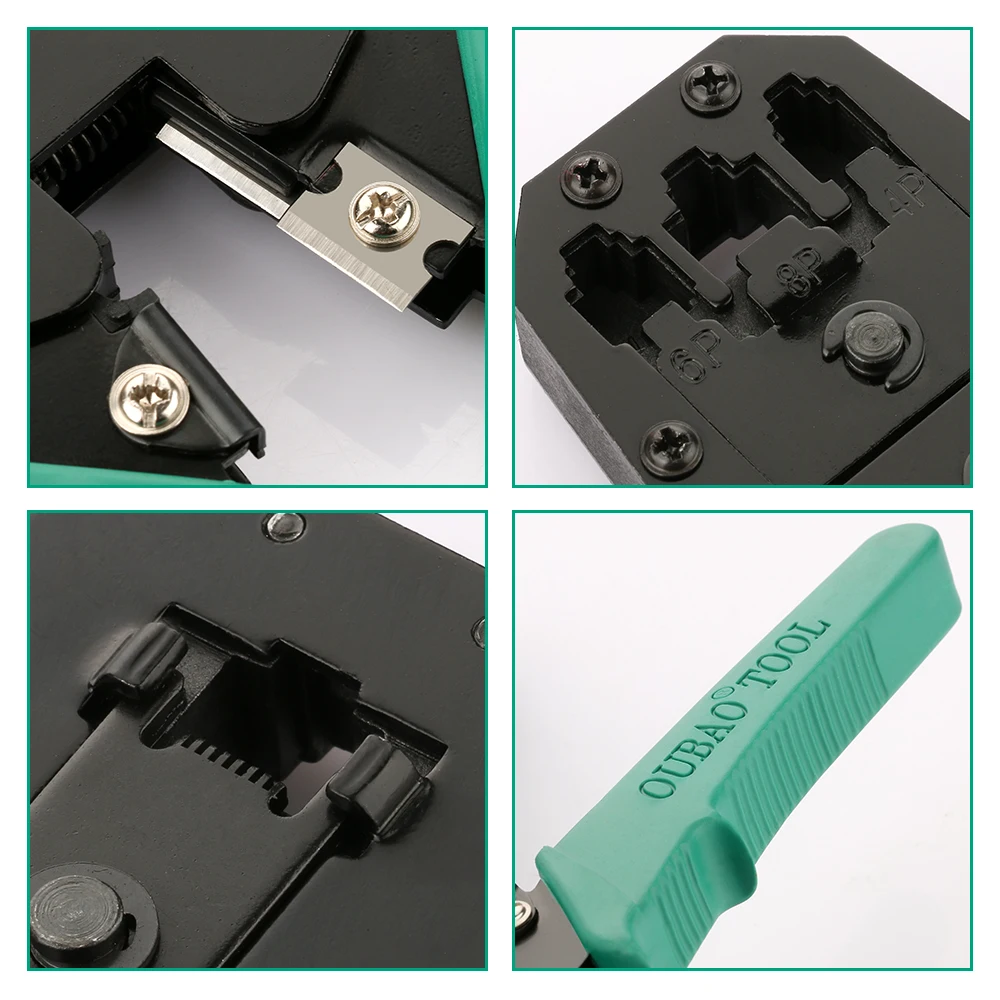 RJ45 Crimper Ethernet Network Cable Tracker LAN Tester Tool Kit Crimp Pliers Stripper RJ11 Cat5 Cat5E Cat6 Wire Line Detector