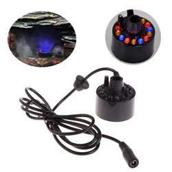 12 LED light Ultrasonic Mist Maker Fogger Water Fountain Pond Indoor Outdoor Aquarium Fish Tank Supplies
