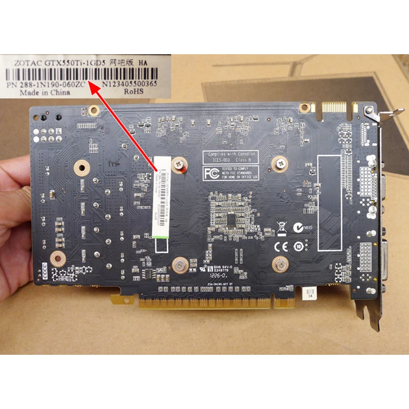 Scheda grafica ZOTAC GTX 550 Ti 1GB GPU GDDR5 scheda Video per nVIDIA Map GeForce GTX550 Ti 1 gd5 GTX 550Ti schede Dvi VGA Videocard