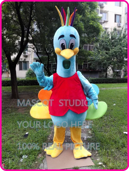 peacock mascot Costume cartoon Bird Mascotte Mascota Stage Performance Costume Party Canival Cosply Outfit 41293