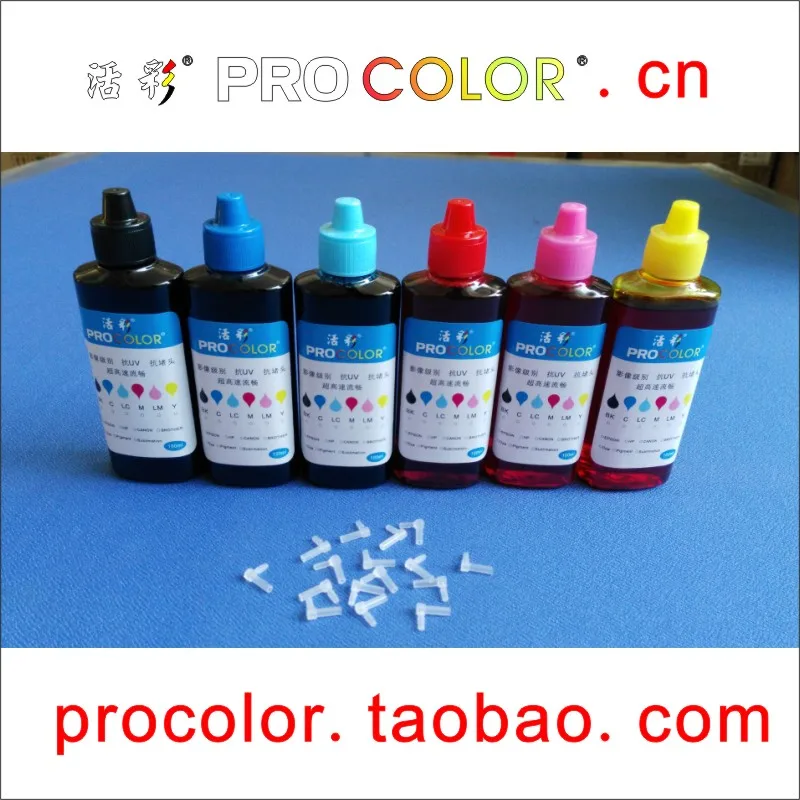 

6PCS PGI-250BK(Pigment ink),CLI-251BK C M Y GY(Dye ink) Photo Ink refill kit For Canon Pixma MG6320 MG7120 MG7520 IP8720 printer