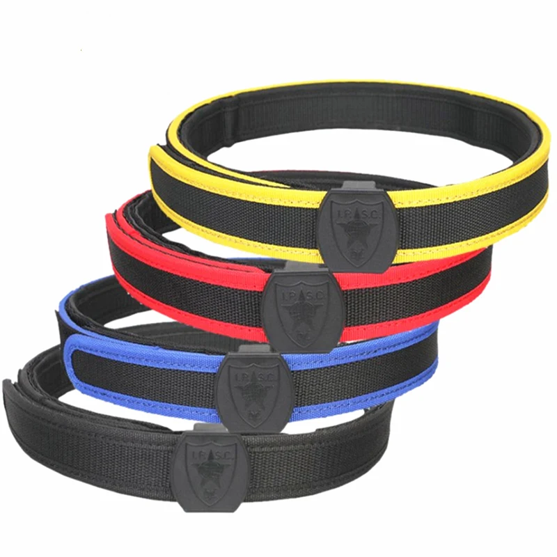 IPSC Tactical Belt IPSC Special Shooting clip Support Adjustable  Paintball Molle Army Emerson Accessories BLACK red blue