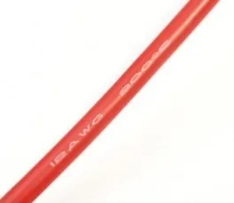 1 Meter 12AWG Silicone Wire/ Silica Gel Wire/ Silicone Cable (680/0.08, OD: 4.5)-Red Color