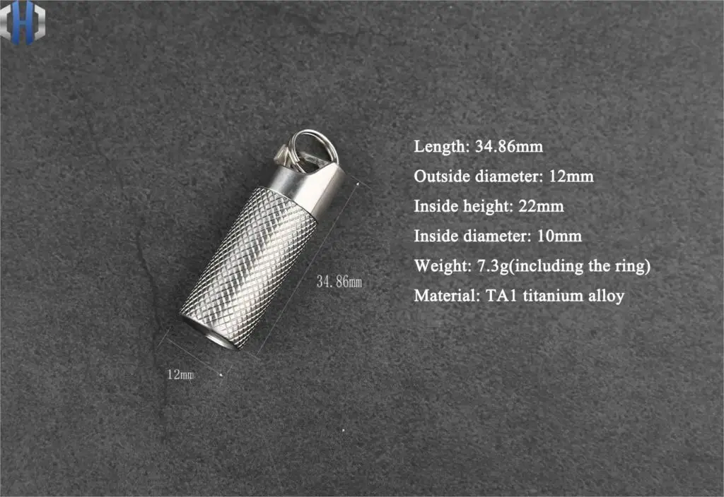 New Arrival Portable Waterproof Container Medicine Box Titanium Alloy Elderly Rescue Pills Can First Aid Kit Waterproof Box