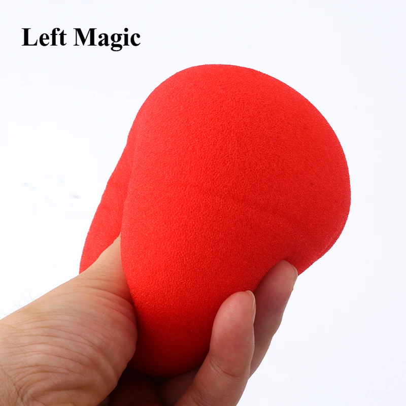 1 Pcs Big Red Magic Sponge Ball (10cm Diameter) Magic Tricks Soft Ball Excellent Elasticity Classic Ball Street Close Up Magic