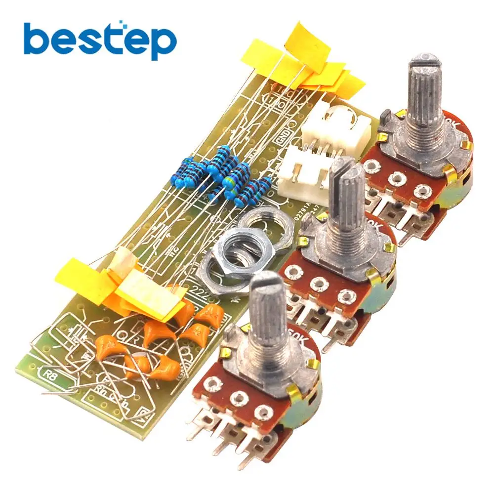 Passive Preamp Board Front Panel Tone Board for Power Amplifiers without Power Supply PCB Board Kit Parts