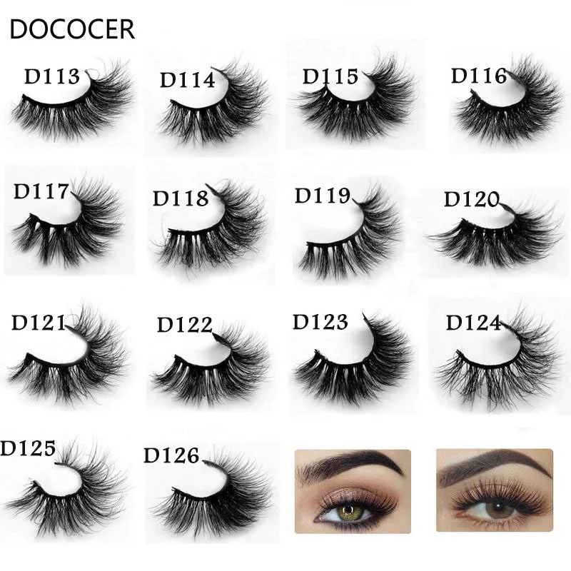 3D Cílios Vison Extensão Dos Cílios 100% Handmade Grosso Volume Longo Cílios Lash Maquiagem Giltter Embalagem 1 Par D113-D125