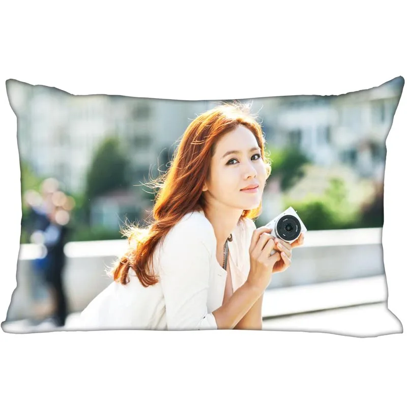 KPOP star Son Ye Jin rectangular pillowcase two sided printing satin pillow cover Custom your image gift