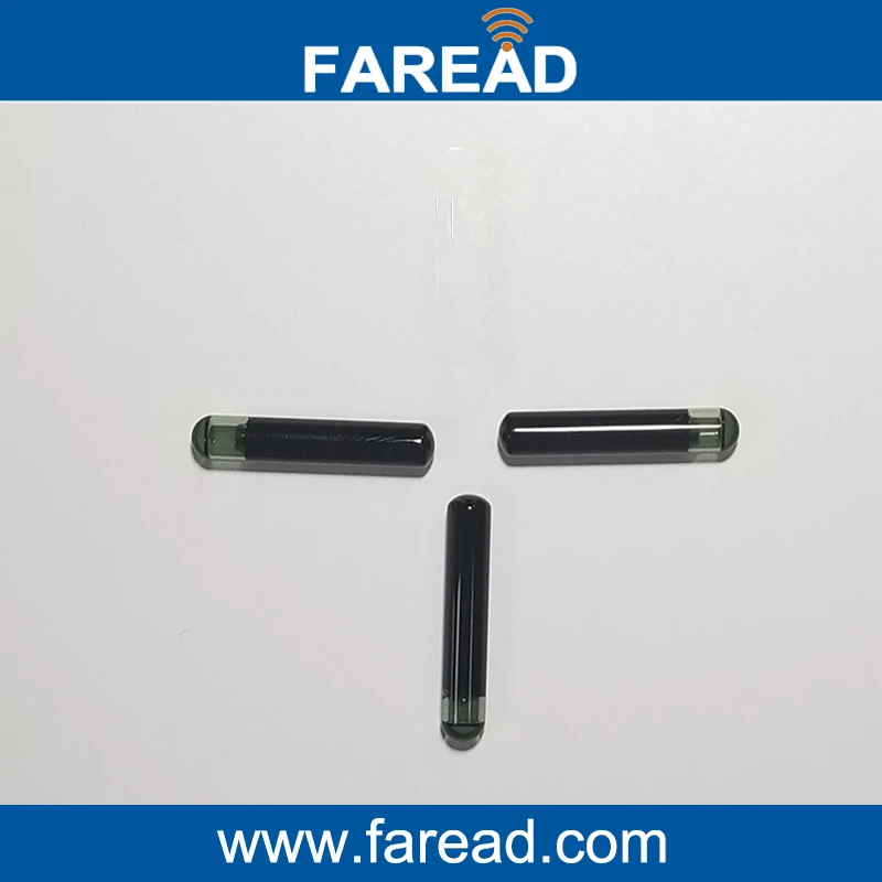 10pcs 4*22mm Mircochip EM4305 Bioglass Rfid 트랜스 폰더 수동 양식업 동물 디지털 애완 동물 ID 태그 칩 식별자