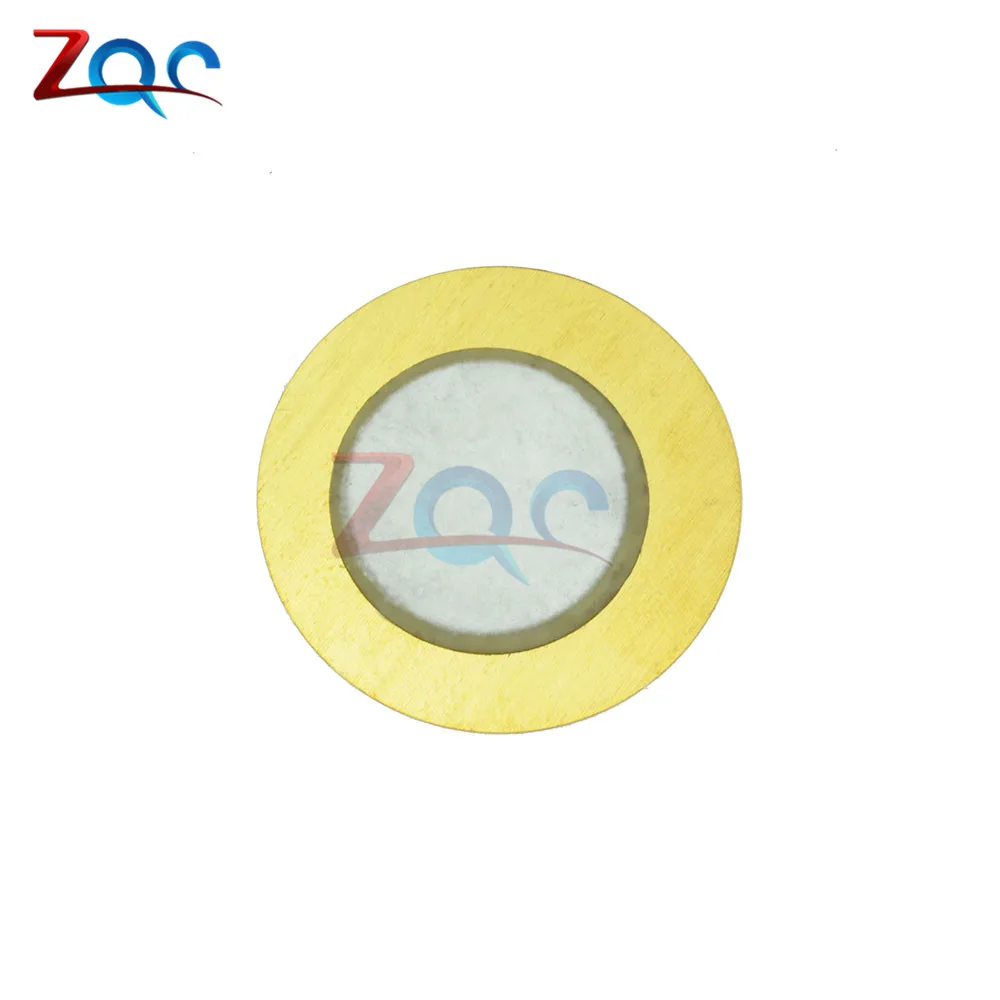 10pcs 12mm 15mm 18mm 20mm 27mm 35mm Piezo Elements Sounder Sensor Pad Round Trigger Drum Disc Copper 6.5KHZ