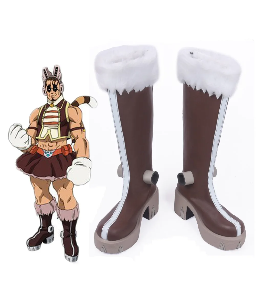 

Tiger Yawara Chatora Cosplay Boots My Hero Academia Yawara Chatora Cosplay Boku no Hero Academia Brown Shoes Custom Made