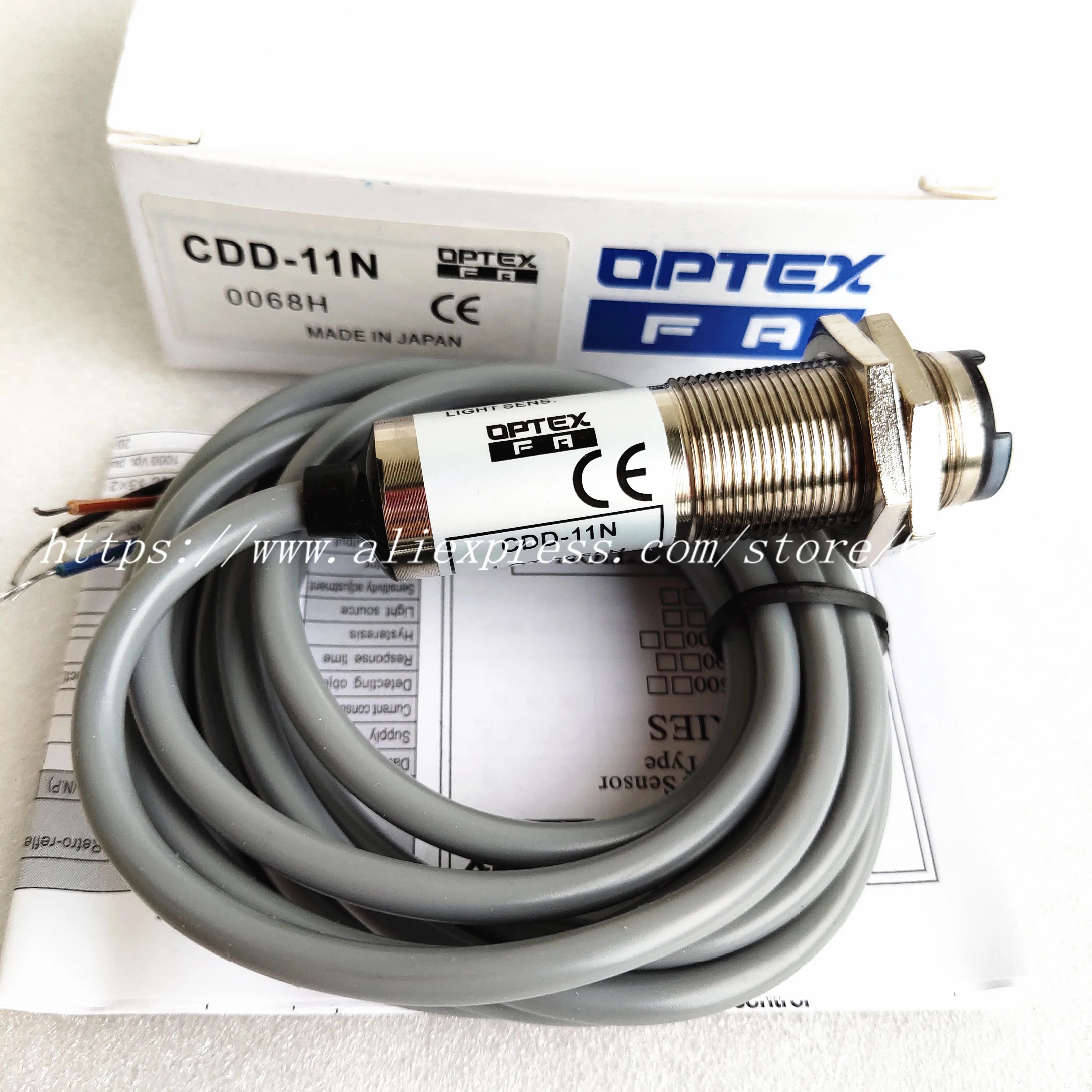 2PCS CDD-11N   CDD-11P CDD-40N SICK OPTEX NO+NC M18 New Photoelectric Switch Sensor High-Quality