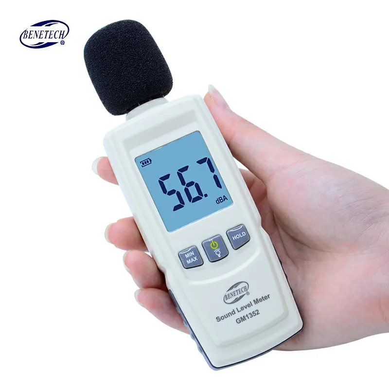 Fonometro digitale tester di rumore dB decibel meter in decibel rumore rilevatore Audio microfono automatico GM1352 30-130dB
