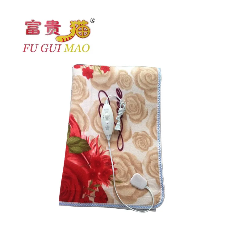 FUGUIMAO Electric Blanket  Double Manta Electrica 150x120 Electric Heating Blanket Plush Heated Blanket Carpets Heated 220v Bed