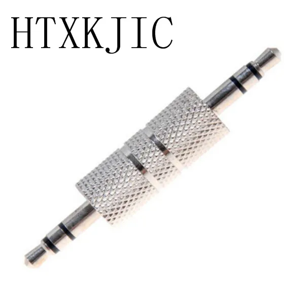 Sliver 3.5mm Stereo Male to Male Audio Jack Plug Headphone Adapter Jack Coupler Connector 10PC