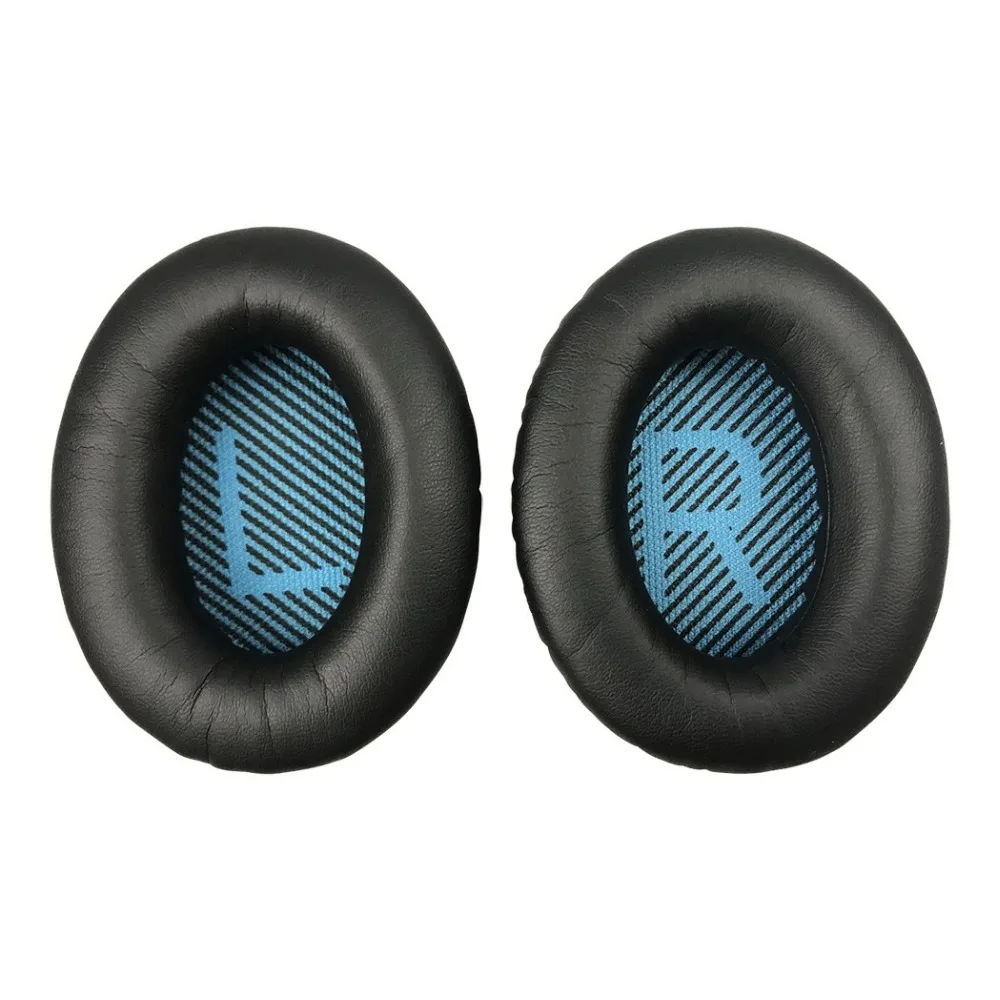 

Replacement ear cushions for Quiet Comfort 25 (QC25) headphones. Complete with original style QC25 blue scrims both with L and R