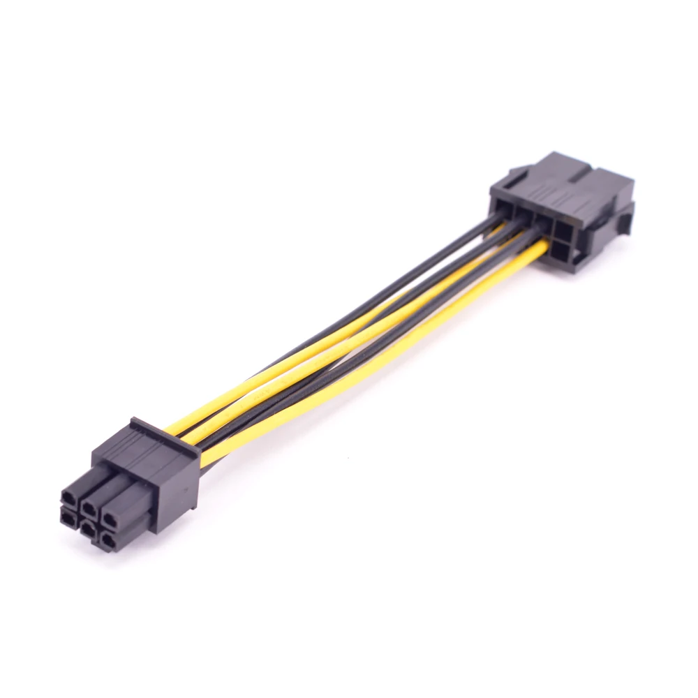 PCIe 6Pin to CPU 8Pin Power supply Cable Computer CPU P8 ( 4+4Pin ) Female to GPU 6Pin male Extension Conversion EPS Cable