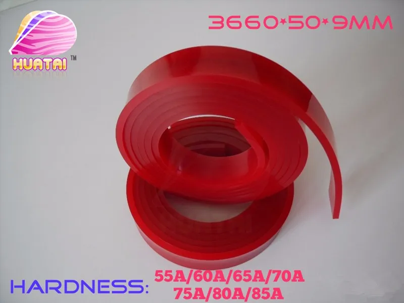 sharp rubber screen printing squeegee scrape gum  free shipping fast delivery (50mm width*7mm thickness) 3.66 meters per roll