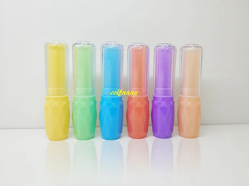 

1200pcs/lot DIY 4g Plastic Lipstick Tube Refillable Bottles 4ml Pineapple style Empty Lip Balm Tube For Cosmetic Packing