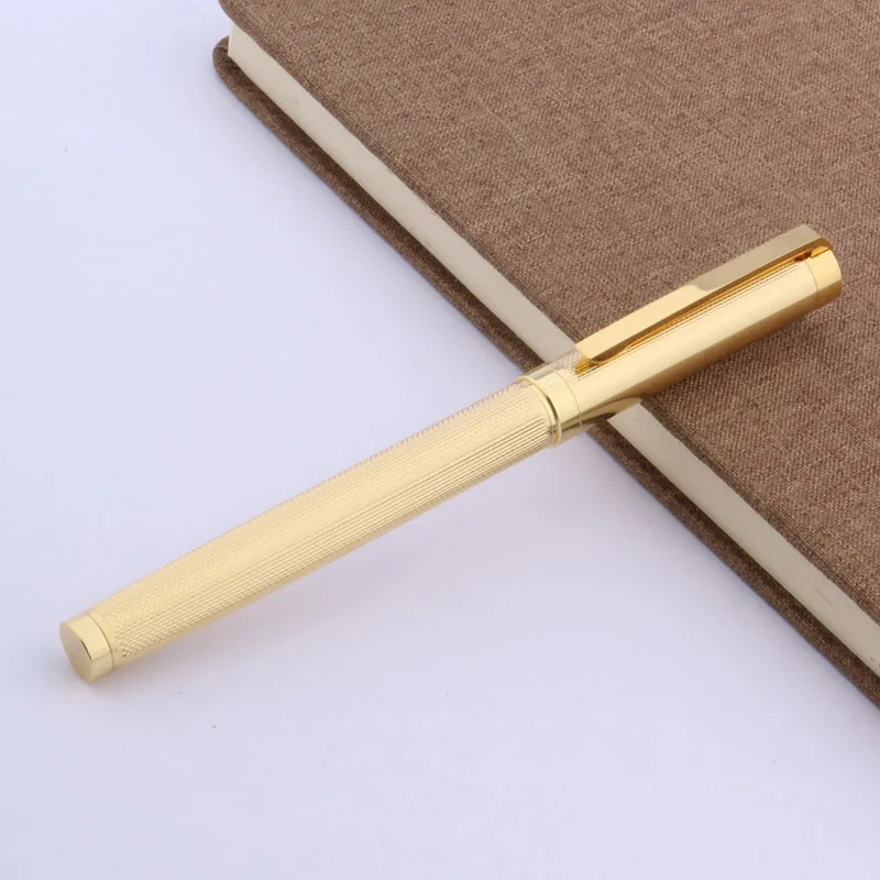 JINHAO new GOLDEN Wave drawing Clip Trim GIFT Rollerball Pen