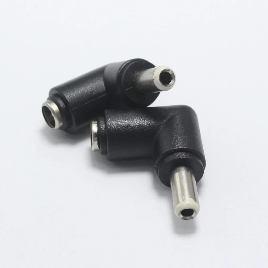 NinthQua 1pcs 5.5*2.1 mm female jack to 5.5*2.5 mm male Plug 90 Degrees / 180 Degrees DC Power Connector Adapter Laptop