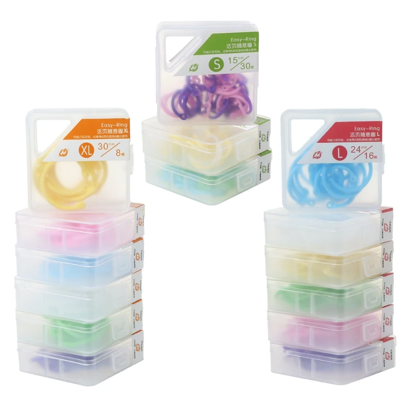 Creative Plastic Multifunction Circle DIY Album Loose Leaf Book Binder Hoop Ring