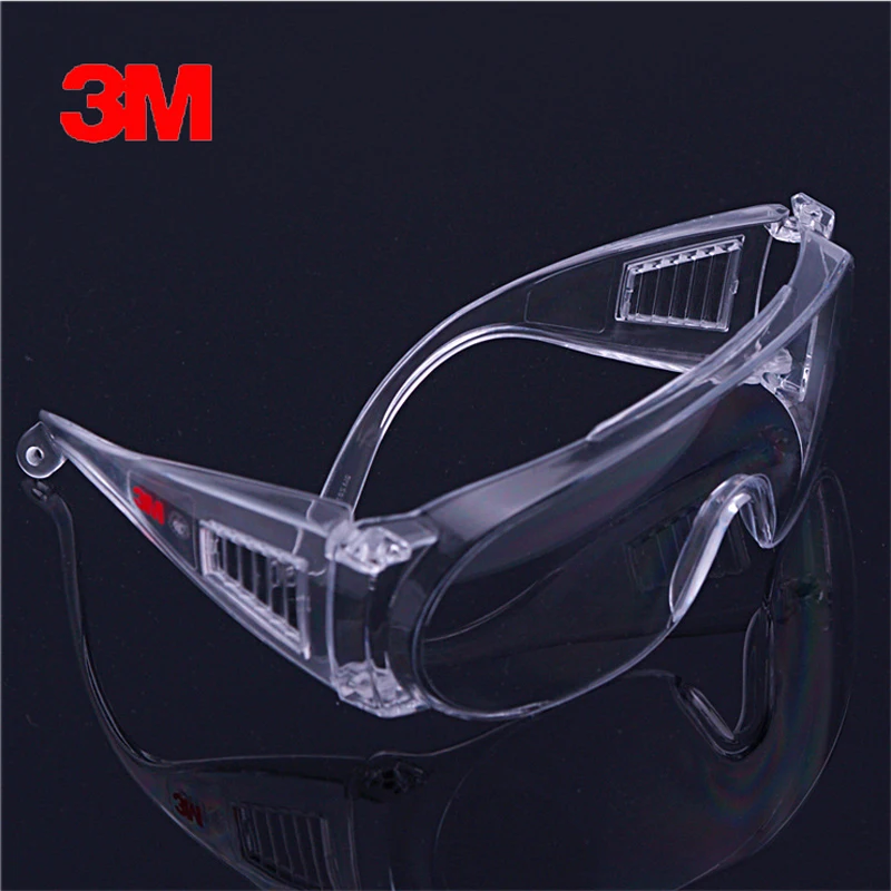 3M1611HC Anti chemical splash Goggles Safety Glasses Economy clear Lens Eye Protection Labor Sand-proof Scratch Resistent