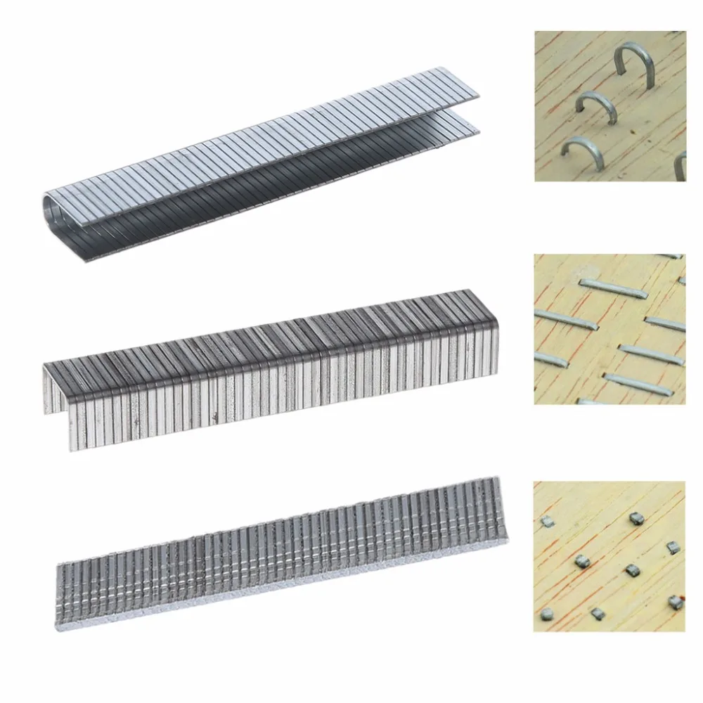 Grapas en forma de U/puerta/T, clavos de 1000x2mm para pistola grapadora, 10,1 Uds.