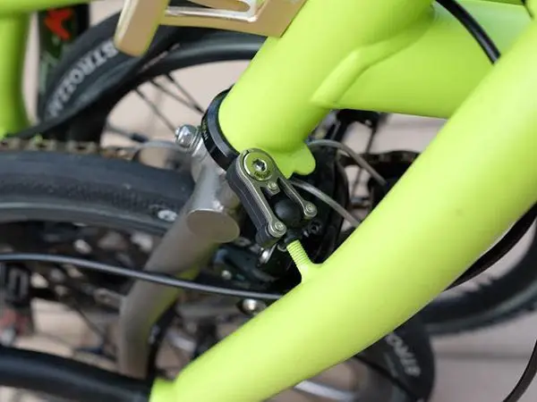 H&H catcher for Brompton Folding Bike Head Tube Fixing Tool Bicycle Front Fork Titanium + Carbon Steel Headtube Fixed