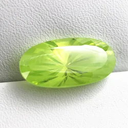 Rarity fruit stone light green oval watermelon tourmaline ornamental stone for rings bracelets mosaic DIY making faceted jewelry