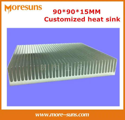 5pcs Customized heat sink dense tooth electronic radiator heating panel 90*90*15MM Electronic power heat sink