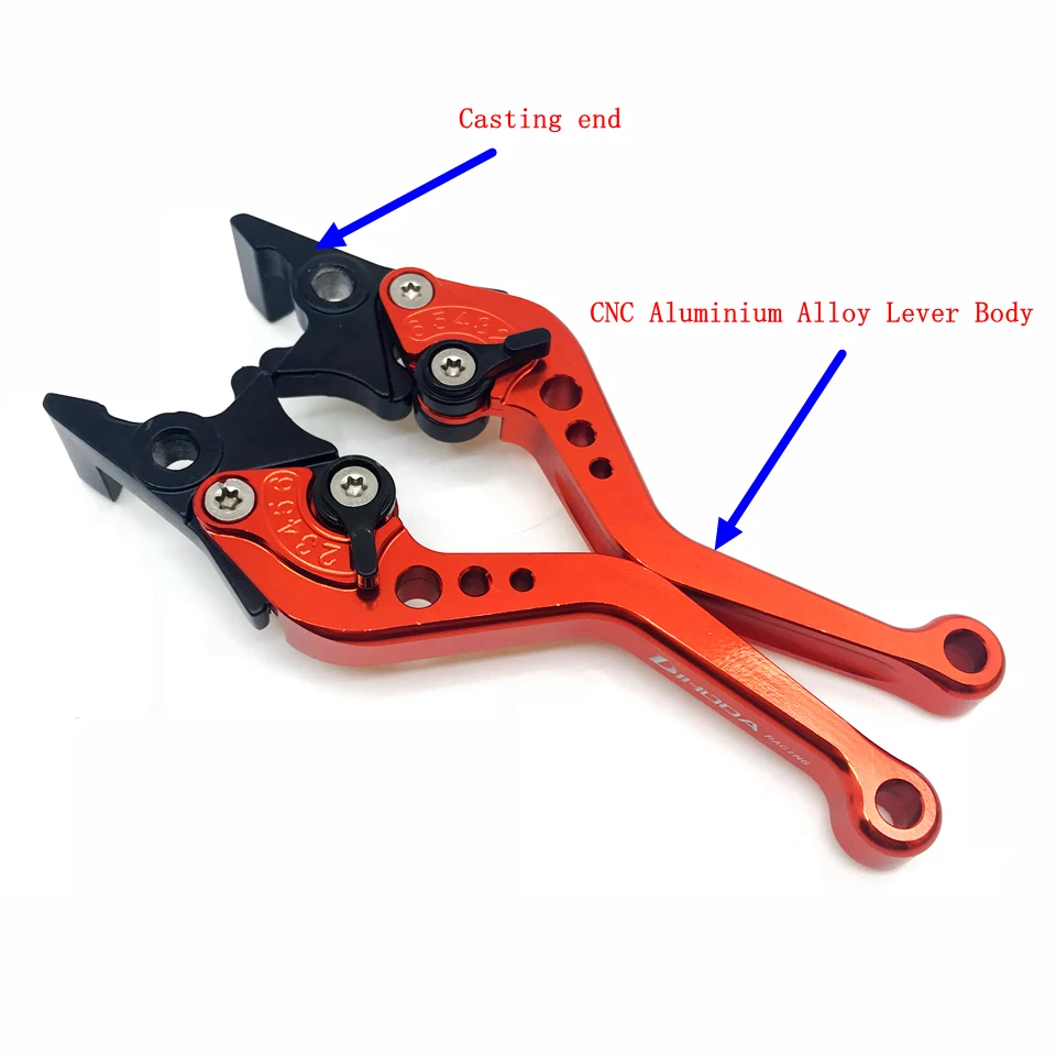 CNC Motorcycle Double Disc Brake Lever Scooter Electric Bike Modification Lever With 12 mm Mounting thickness for Yamaha Honda