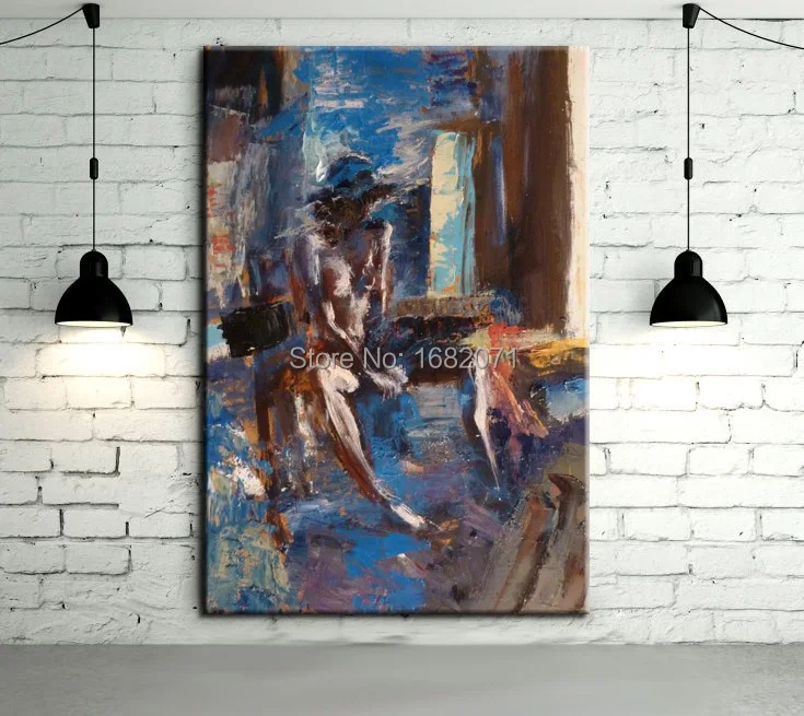 New Arrival High Quality Abstract Portrait Oil Painting On Canvas Abstract Nude Lady Canvas Painting For Wall Decorative