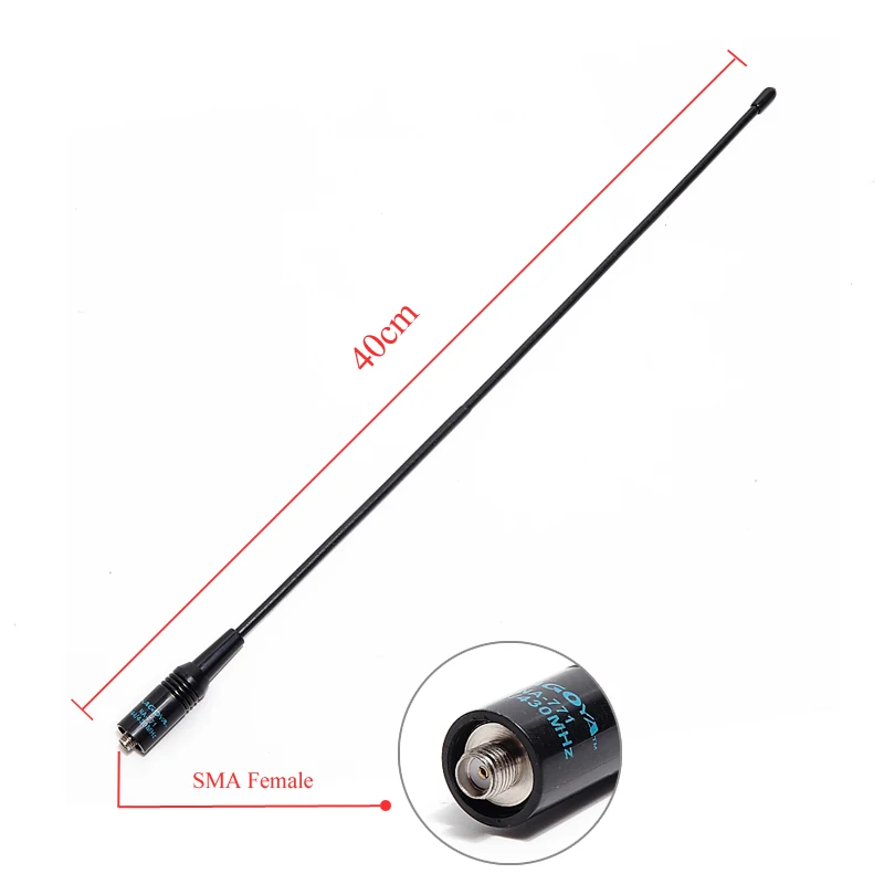 NA-771 NA771 Женская Двухдиапазонная гибкая антенна SMA VHF/UHF 144/430 МГц двухсторонняя радиосвязь для Kenwood BAOFENG