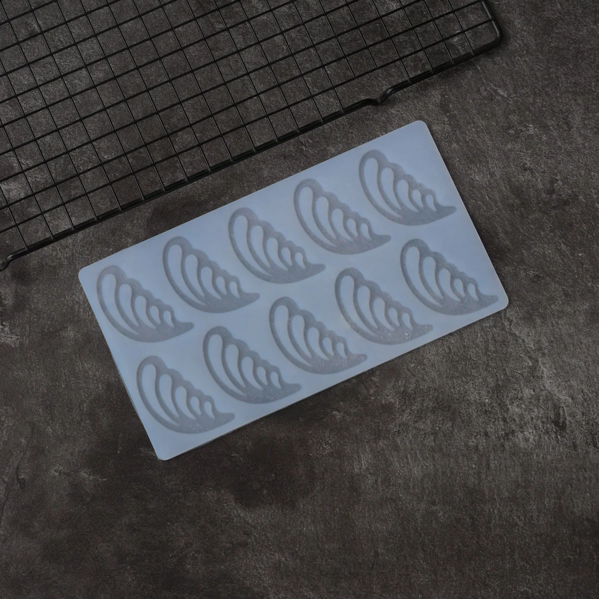 Wings Shape Silicone Mold Cake Decorating Lovely Hollow Out Wing Chocolate Transfer Sheet Mould Baking Stencil Chablon