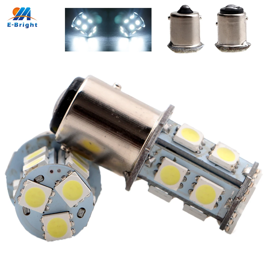 

2pcs 1156 BA15S P21W R5W R10W 13SMD RV LED Interior White Light Turn Signal Bulbs 1141 12V 14V Fog Indicator Lamp BAU15S BAY15D