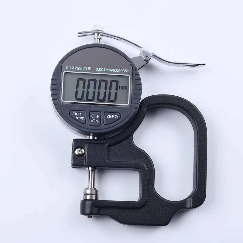 0.001mm Digital Thickness Gauge Meter 10mm Portable LCD Electronic Micrometer micron Thickness Tester With RS232 Data Output