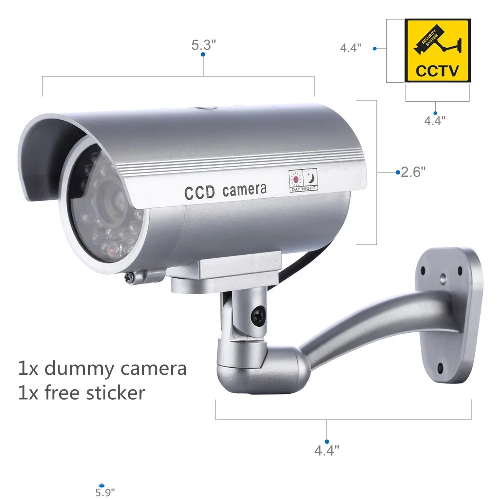 CCTV camera Dummy security fake camera w/ wifi outdoor knipperend led video surveillance dummy cam