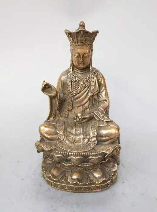 

Chinese pure brass tang three Tibetan Buddha statue