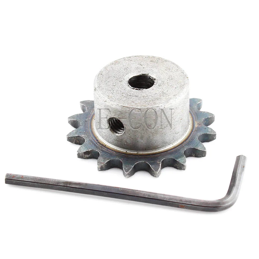 

1 PCS 04C 16 Teeth Sprocket Bore 6mm Metal Pilot Motor Gear Roller Chain Drive 25H 16T 2" for Motorcycle Timing Chain DIY