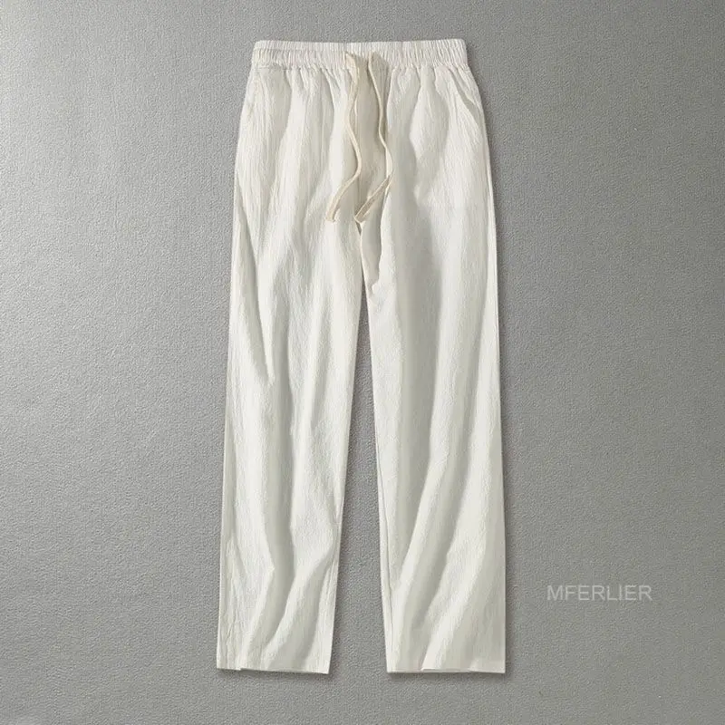 Pants Large Size Autumn Summer 11XL Waist 170cm Loose Pants Men 6XL 7XL 8XL 9XL 10XL Cotton Trousers