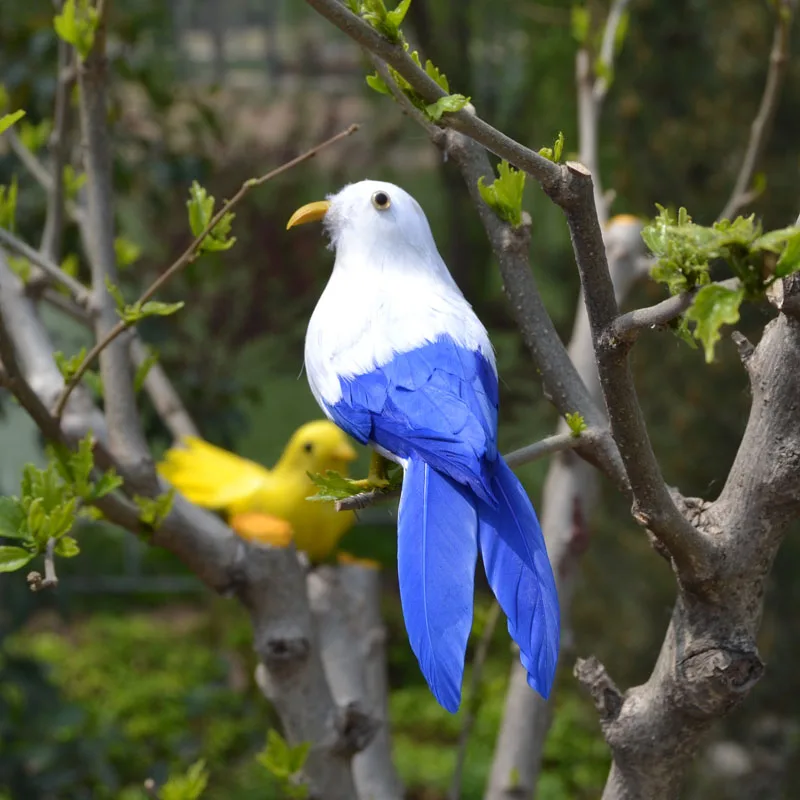 

about 16cm feathers bird ,plastic foam &natural feathers bird Handmade art model toy ,photography prop ,decoration gift w5521