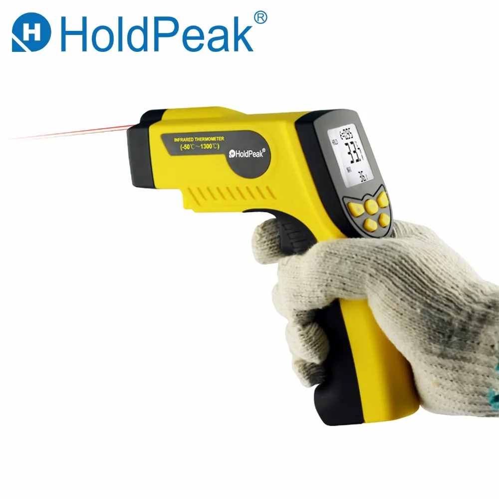 HoldPeak HP-920 Digital Infrared Thermometer Non Contact Temperature Tester Thermometer Gun Laser Termometro Pistola Data Hold