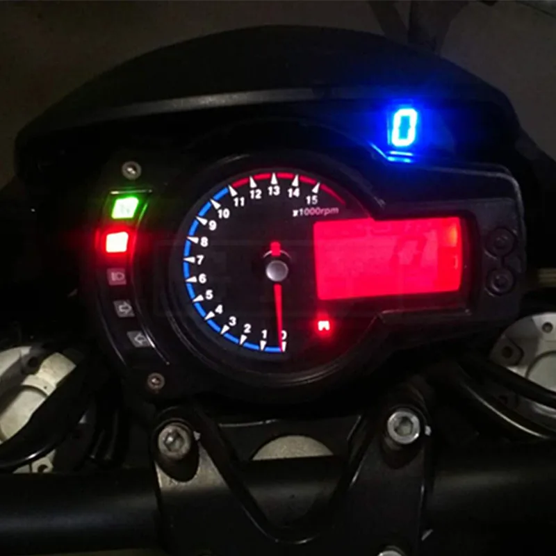 Motorcycle LCD 1-6 Level Gear Indicator Digital Gear Meter With Bracket For Benelli 600 TNT 600 BN600 BJ600GS / A BN600GT BJ600