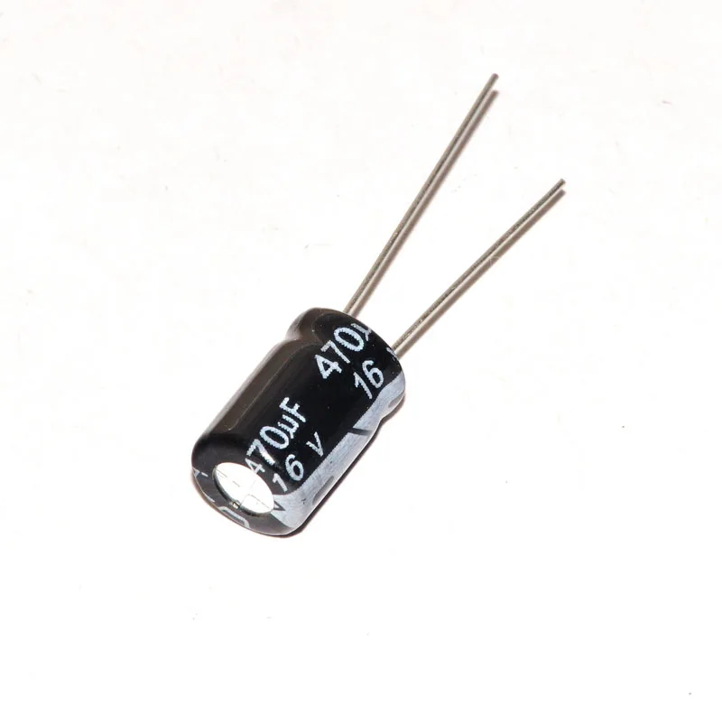 50PCS 16V 470UF 470UF 16V Aluminum Electrolytic Capacitor size 8*12mm 16 V / 470 UF Electrolytic Capacitor Free Shipping