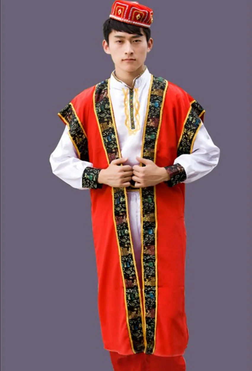 Men Kaftan Thobe Clothing Islam Apparel Clothing Muslim Male Dress Islamic Men\'s Gowns dance stage performance apparel clothing