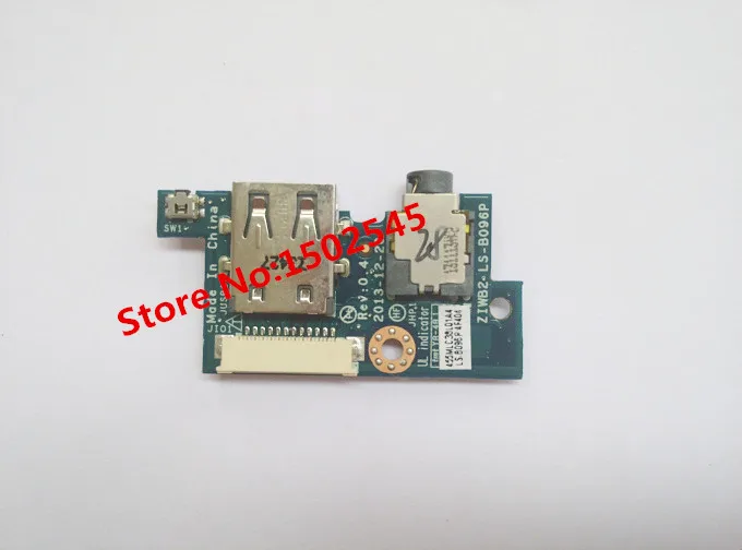 Free Shipping Original Laptop USB Interface Board For Lenovo B40 B50-30 B50-45 B50-70 USB Board Audio Board ZIWB2 LS-B096P