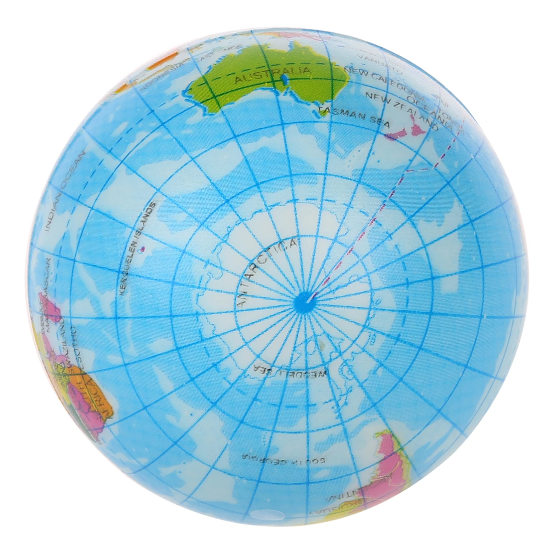 6 pz/lotto 7.6cm / 3 "Mini schiuma antistress palla rimbalzante pianeta globo del mondo mappa della terra insegnamento mappa geografica giocattolo per bambini regali