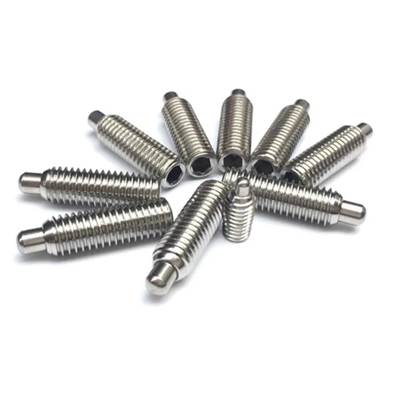 

1pcs M10 M12 stigma Plunger Positioning screw Wave spring screws stainless steel beads